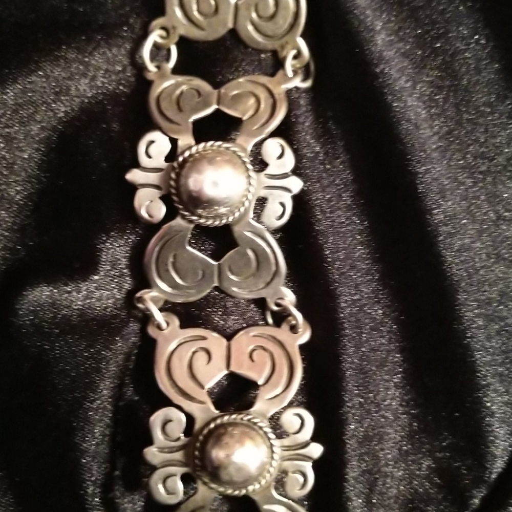 Vintage mexican silver bracelet. - Picture 5 of 7